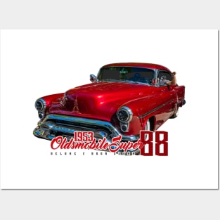 1953 Oldsmobile Super 88 Deluxe 2 Door Sedan Posters and Art